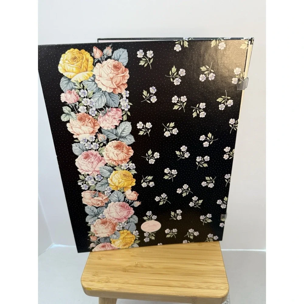 VTG Floral Photo Album 16 Pages Self Adhesive Carlton Cards Cottagecore Granny